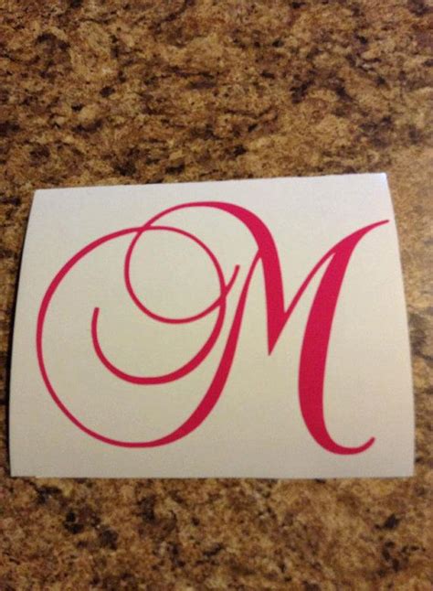 5 Vinyl Letter Initial Decal For Car Or By Onestopvalleyshoppe 500