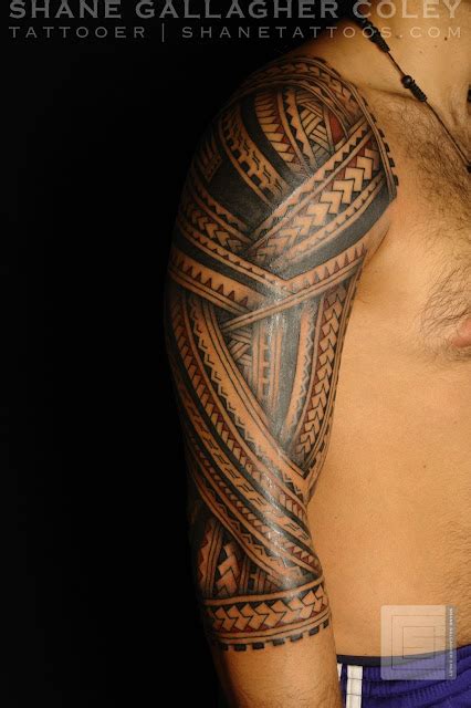 Shane Tattoos Polynesian Sleeve