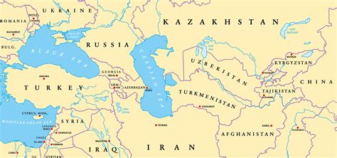 Map Of Europe With Caspian Sea United States Map