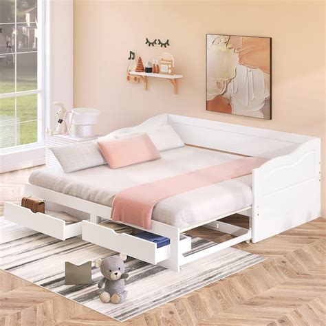 Twin Daybed With Trundle And Storage Drawers Bed Bath And Beyond 38245593