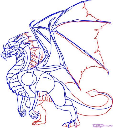Step 6 How To Draw A Dragon Step By Step