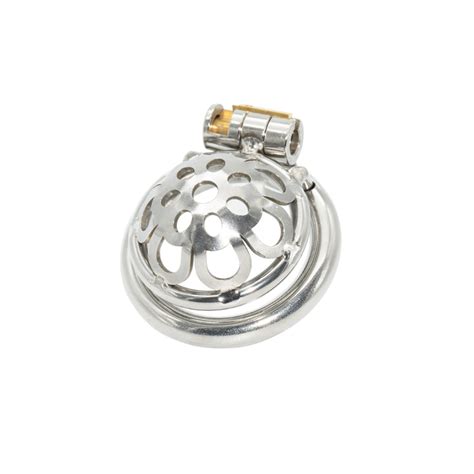 The Orgasm Denier Steel Micro Chastity Cage 20 Mm Cuck In Chastity