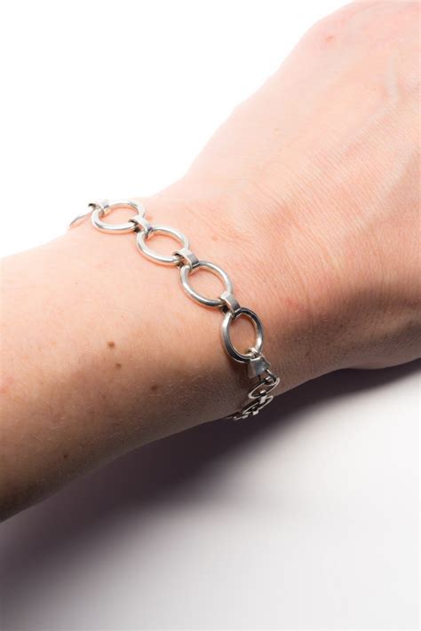 Silver Circles Bracelet Viktoria Muenzker Jewellery
