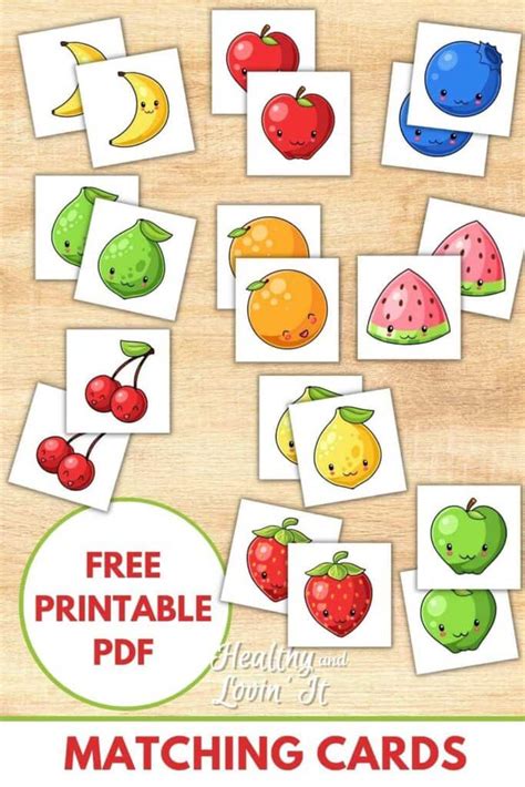 Fruit Matching Game Printable Free Diy Kids Activity