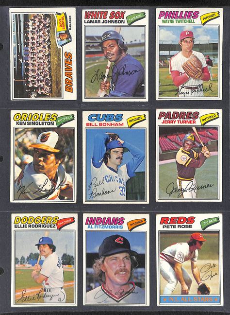 Lot Detail Topps Baseball Complete Card Set