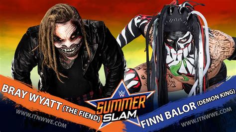 The Fiend Bray Wyatt Vs The Demon King Finn Balor Set For Summerslam 2019 Itn Wwe