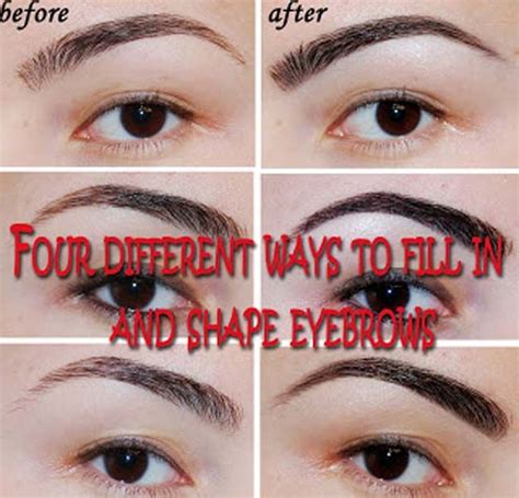 Brow Shaping Tutorials Ways To Fill In And Shape Eyebrows Awesome Makeup Tips For How To Get