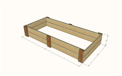 Cedar Raised Garden Beds From Fence Pickets Double Width Ana White