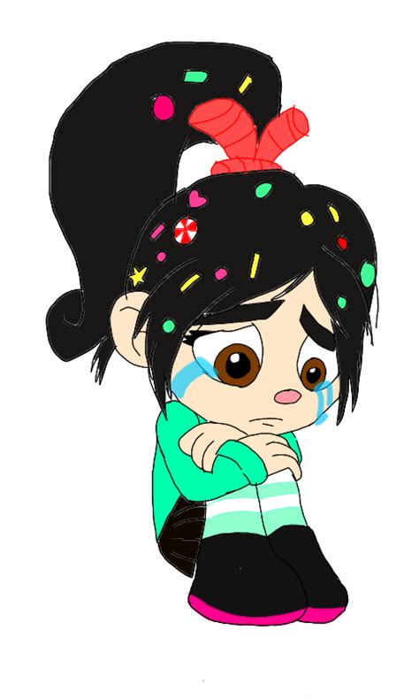 Crying Vanellope Colored By Mannyg86 On Deviantart