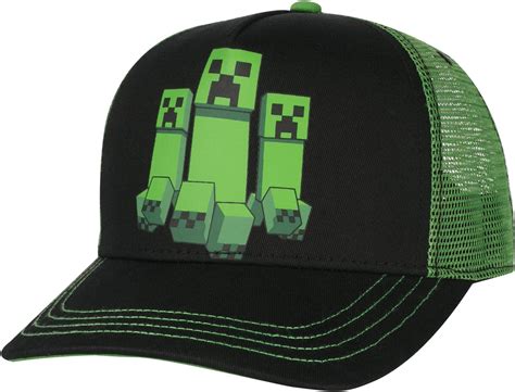 Minecraft Baseball Cap Creeper Rush Hat New J8322 Uk Fashion