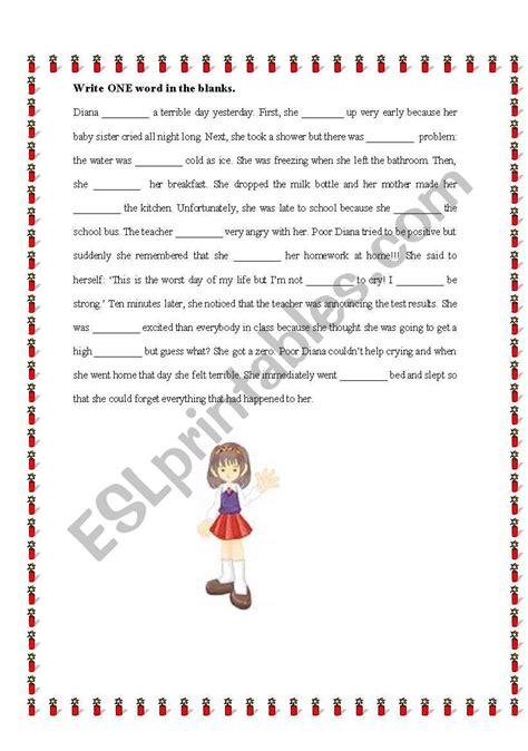 Printable Cloze Tests