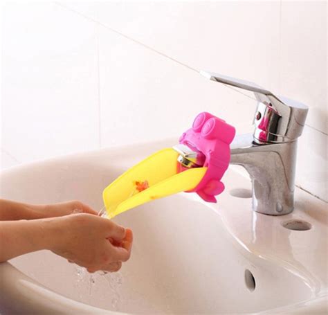 2 Baby Faucet Extenders With Spinning Wheel Makes Washing Hands Fun