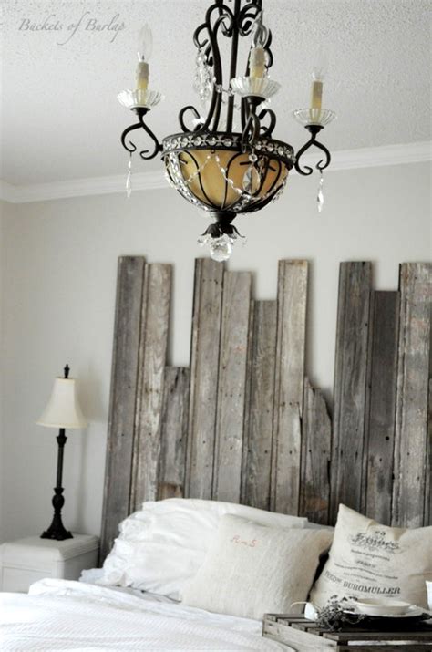 We share a few brilliant diy headboard ideas, to inspire you to style your bedroom chic or rustic, whichever you prefer. Remodelaholic | Master Bedroom With DIY Rustic Barn Wood ...