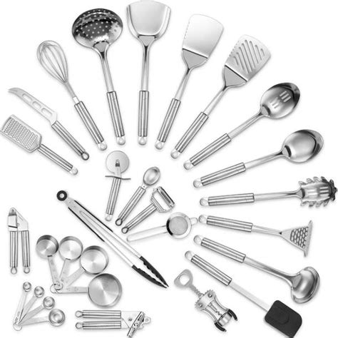 Klee Stainless Steel Assorted Kitchen Utensil Set And Reviews Wayfair