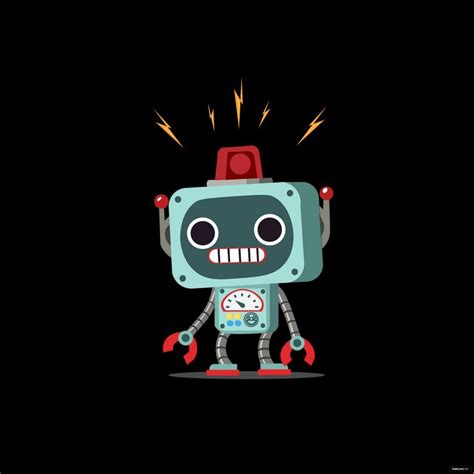 Robot Toy Vector In Illustrator Svg  Eps Png Download