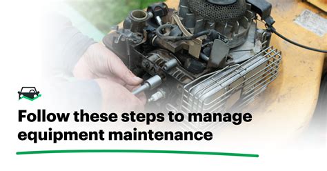 Equipment Maintenance Procedures Guide