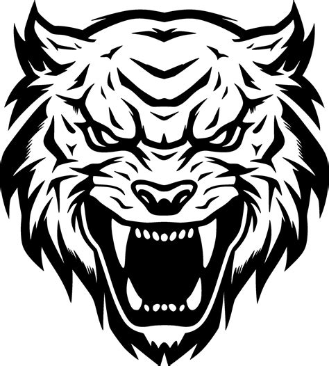 Tigre minimalista y plano logo vector ilustración 27567308 Vector