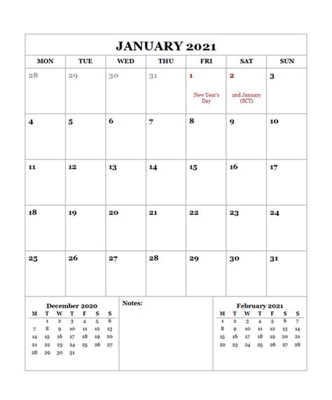 2021 Printable Calendar With Uk Holidays Free Printable Templates