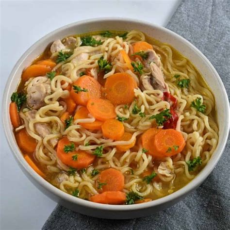 Spicy Chicken Noodle Soup Hint Of Healthy