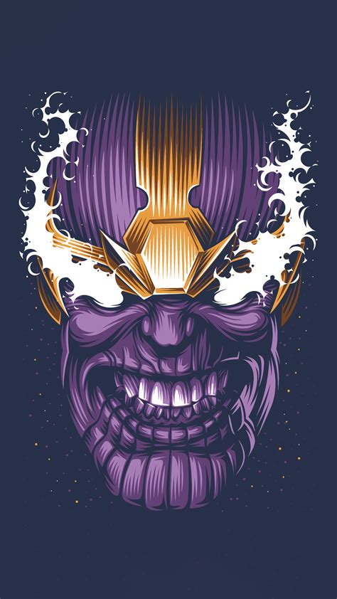 1080x1920 Thanos Face Minimal 4k Iphone 76s6 Plus Pixel Xl One Plus