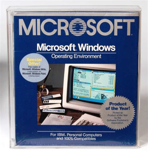 1985 Microsoft Boxed Software Windows Operating System 10