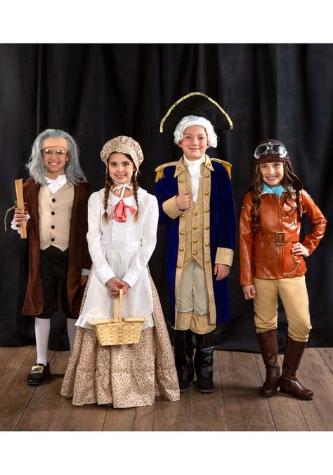 George Washington Costume For Boys Historical Figure Costume