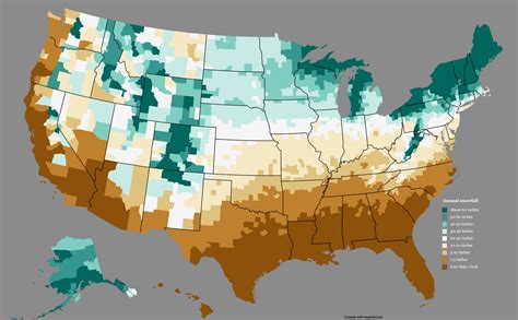 Snowiest Places In The United States Mapped Vivid Maps