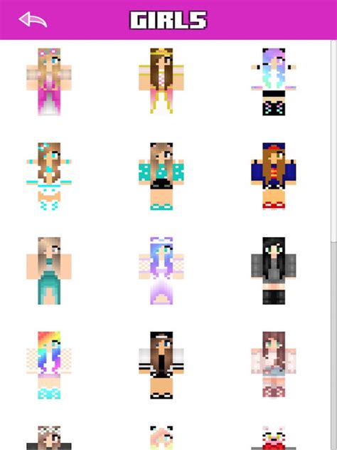 Télécharger Girl Skins Free For Minecraft Pepocket Edition Best Skin With Baby Skins And