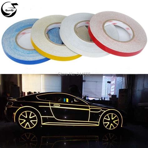 45m1cm Car Styling Reflective Tape Funny Diy Stickers Warning Safety