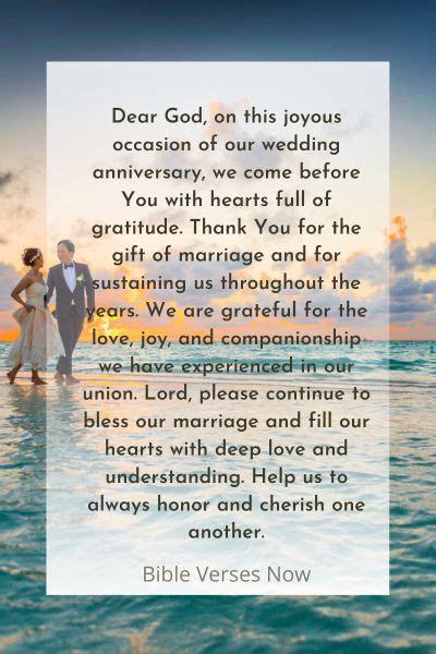 15 Powerful Prayer Thanking God For Wedding Anniversary