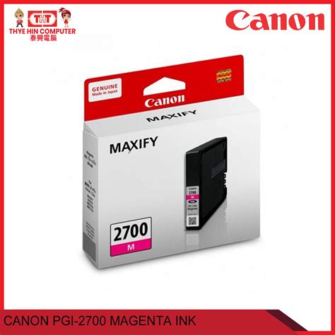Canon Pgi 2700 Magenta Ink My