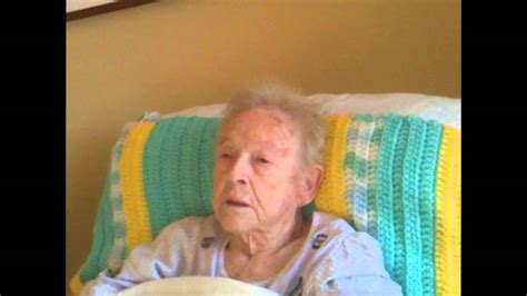My 93 Year Old Mother Telling A Story Onof Me Youtube