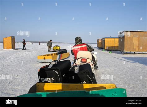 Ice Camp White Sea Russia Stock Photo Alamy