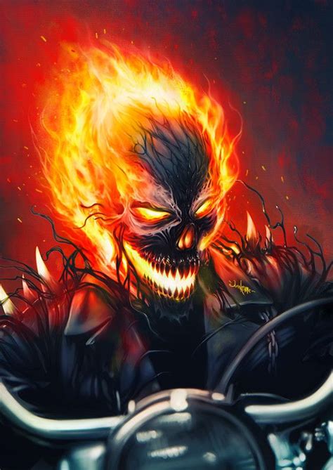 Artstation Ghost Rider Symbiote Eugene Gore Junkome Hq Marvel