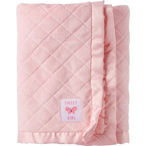 Child Of Mine Newborn Quilted Baby Blanket Pink