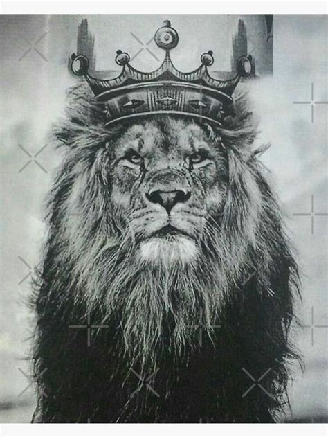 Lion With Crown Art Print By Herrybert Redbubble Çılgın Dişi Kedi