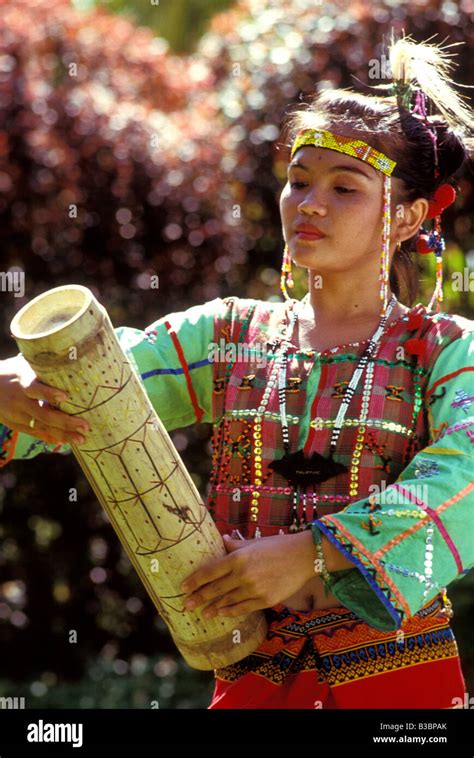 Girl In Tribal Costume Mindanao Philippines Stock Photo Alamy