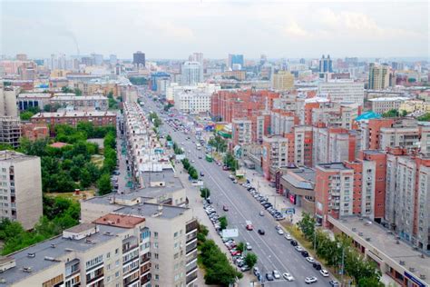 The City Of Siberia Novosibirsk Editorial Image Image Of Skyline