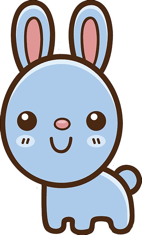 Cute Simple Kawaii Animal Cartoon Icon Bunny Rabbit
