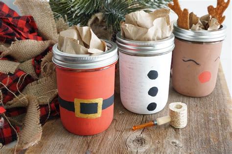 How To Paint Mason Jars For Christmas