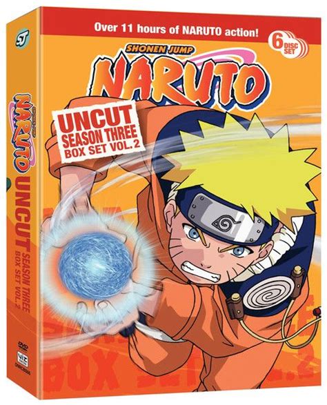 Naruto Season 3 Box Set 2 Dvd Uncut Naruto Dvd Boxset Naruto