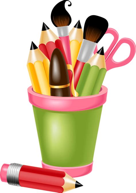 Clip Art Pinterest School And Scrap Utiles Escolares Animados Png