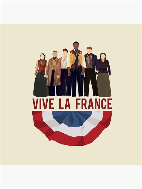 Vive La France Banner W Revolutionaries Poster By Lesmiztumblr