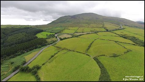 Aerial View Of North Barrule And The Mountain Road Isle Of Man