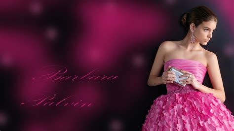 Barbara Palvin In Pink Dress Wallpaper Hd Wallpaper Background