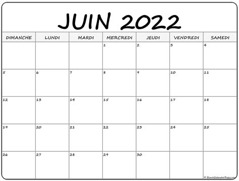 Calendrier Juin 2022 Juillet 2021 Calendrier Jun 2021