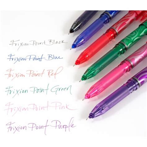 Pilot Frixion Point Erasable Gel Pens Extra Fine Point Assorted Ink