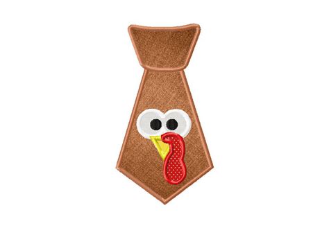 Turkey Tie Applique For Gold Members Only Daily Embroidery
