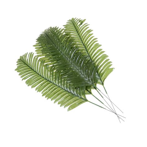Fake Palm Tree Leaf Artificial Fake Plastic Leaves Green Plants