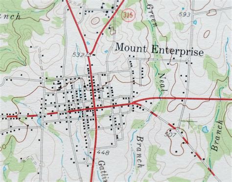 Mount Enterprise Texas Vintage Original Usgs Topo Map 1960 Etsy